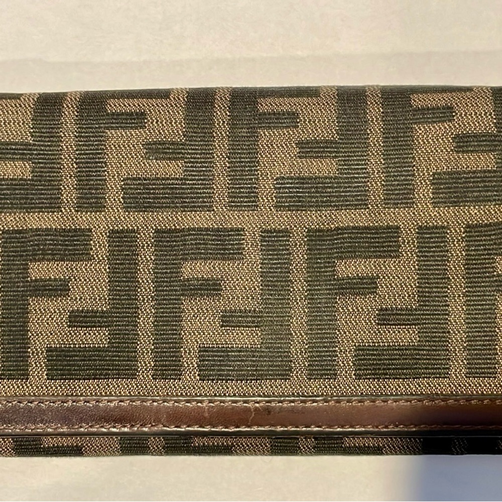 Chic and Stunning Used Like New Fendi Zucca Women’s Wallet